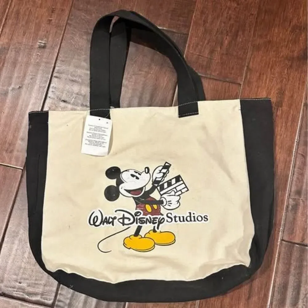 Disney Mickey Mouse Canvas Shopping Bag NEW